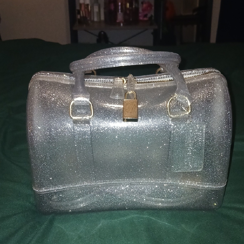 Jelly Bag Silver Glitter